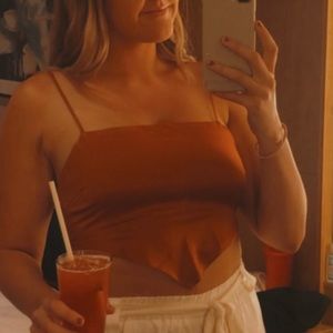 Forever 21 Burnt Orange Silky top